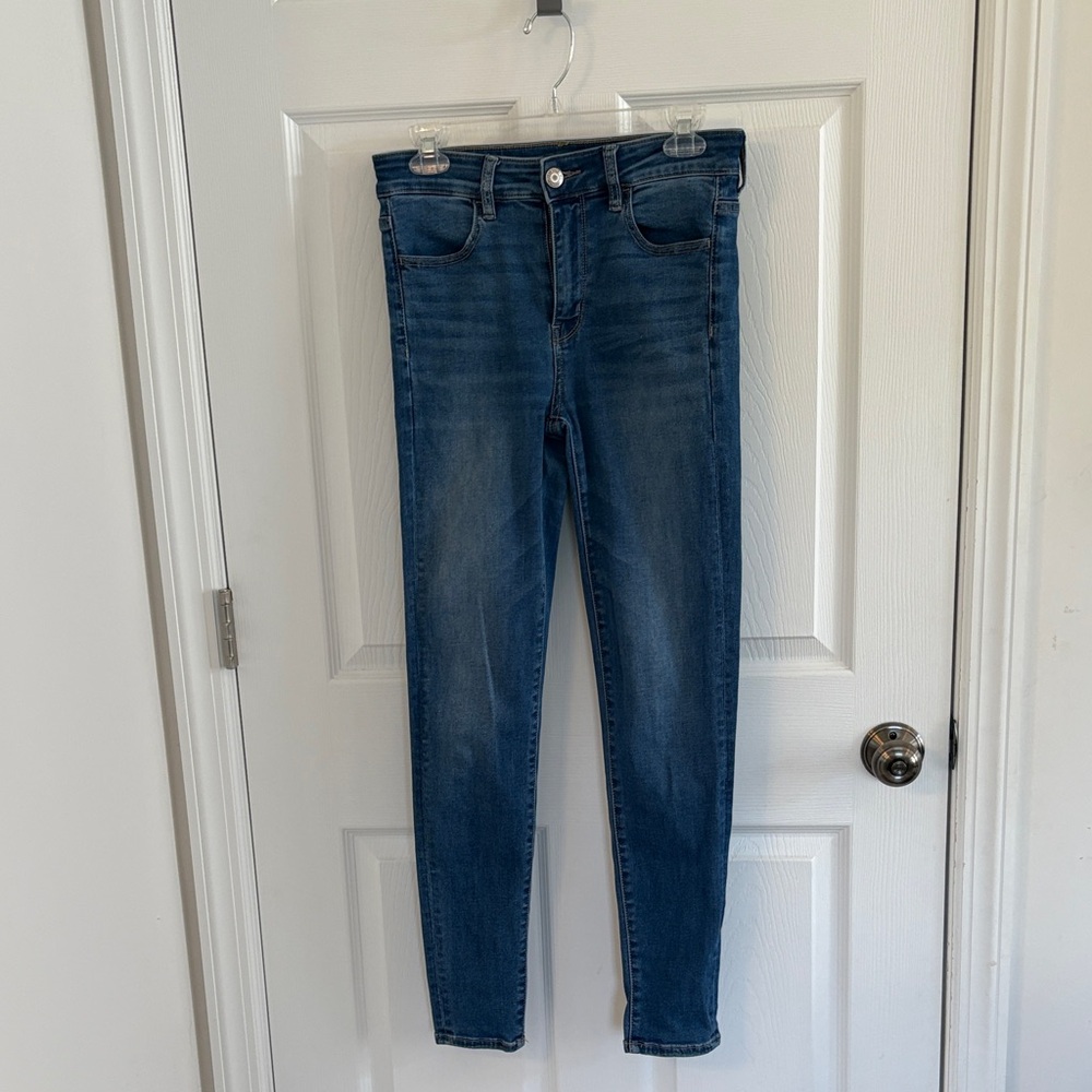 American Eagle Outfitters Dark Blue Skinny Jeans